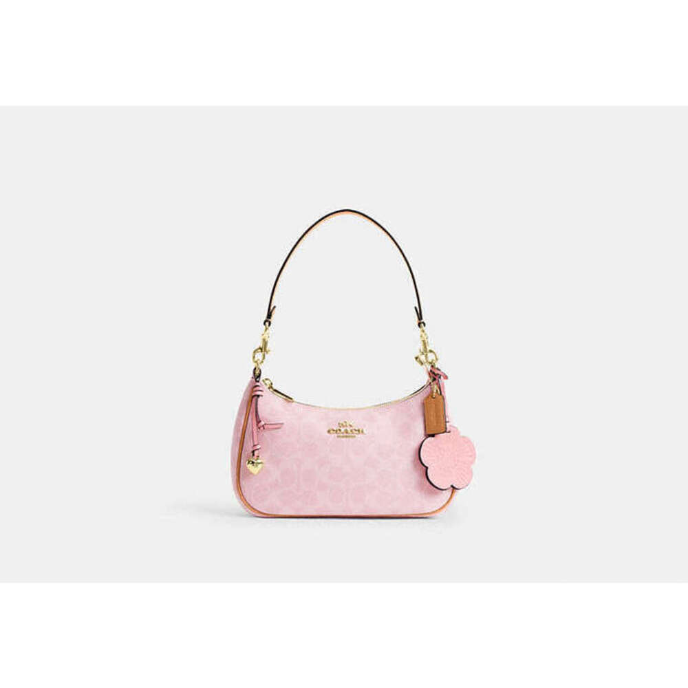 Teri Shoulder Bag In Signature Canvas With Charms